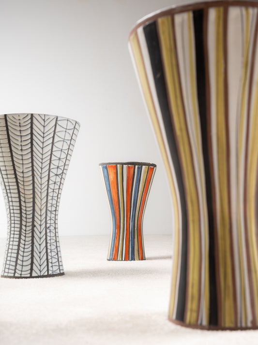 Roger Capron, Polychrome Ceramic Vase, Vallauris, circa 1960s