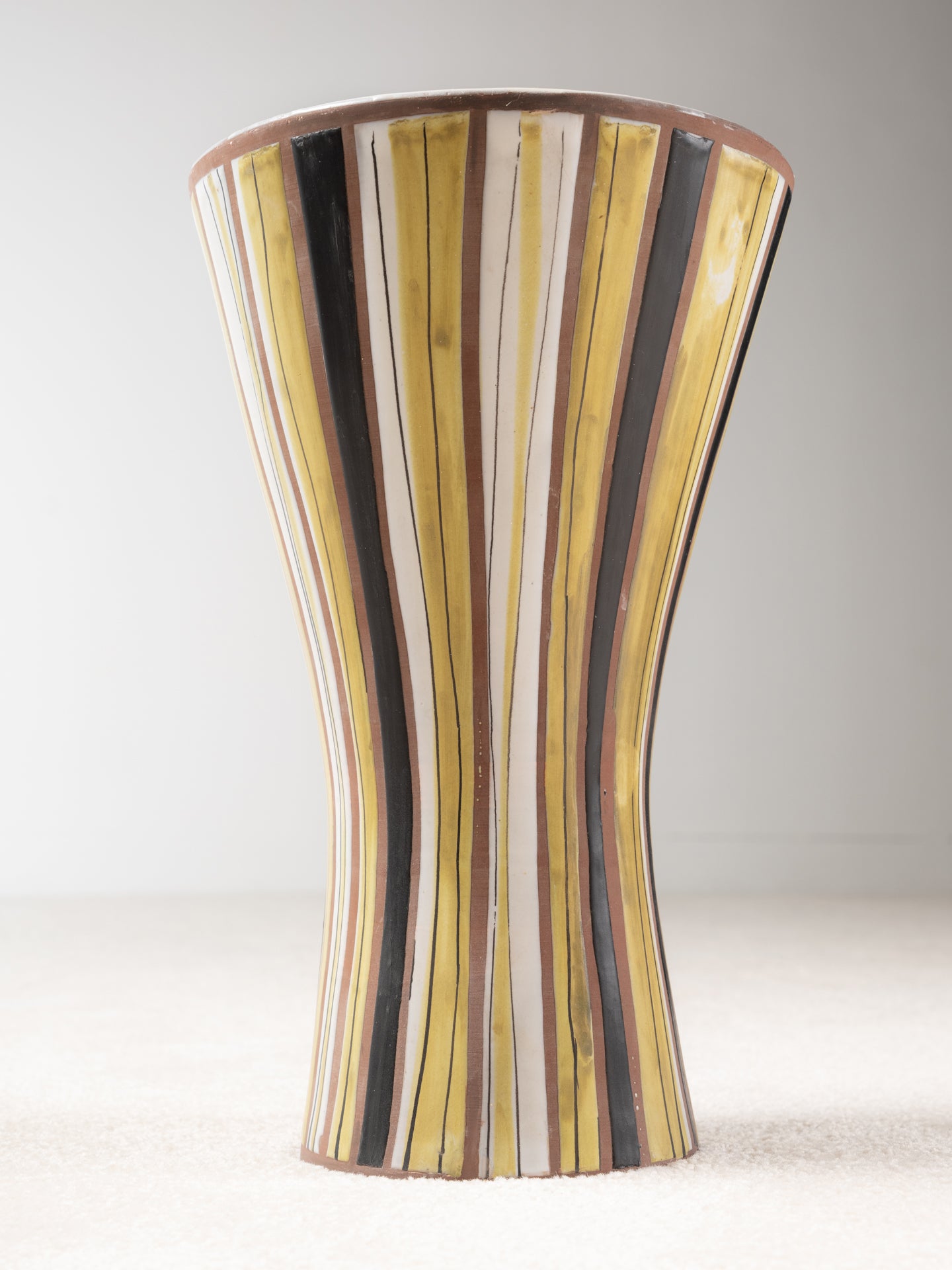 Roger Capron, Polychrome Ceramic Vase, Vallauris, circa 1960s