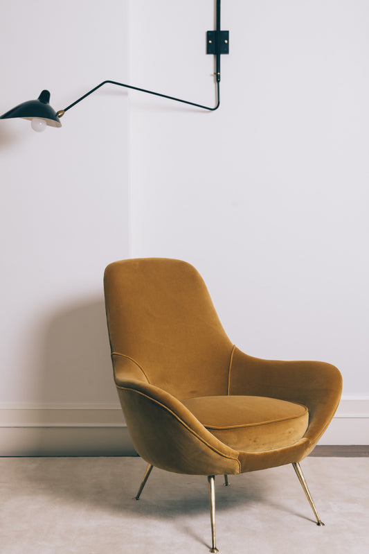 Pair of Italian Armchairs, circa 1950s