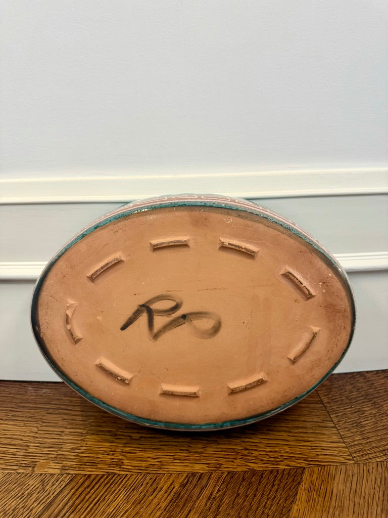 Ovale ceramic dish, Robert Picault, circa 1950