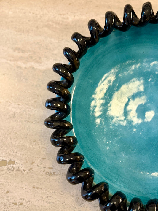 Large Ceramic Plate, Sainte Radegonde, France, circa 1950