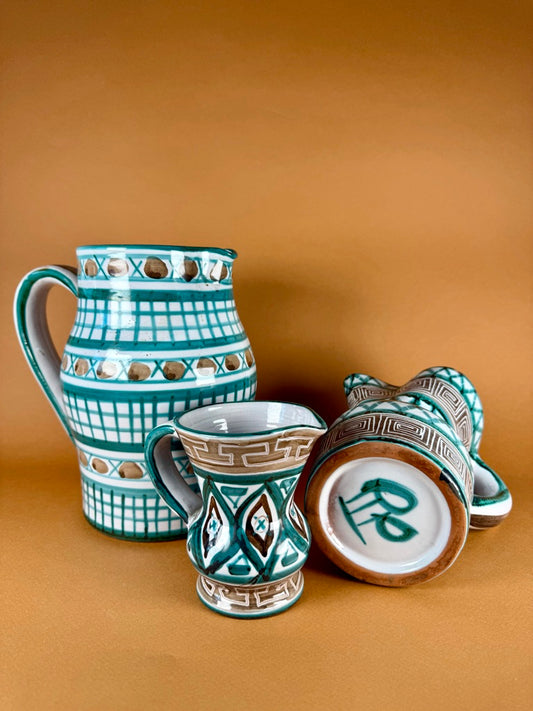 Trio of ceramic pitchers, Robert Picault, circa 1950