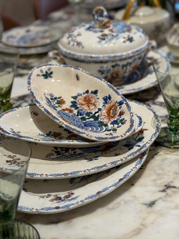 Large French Porcelain Set - Service au Coq