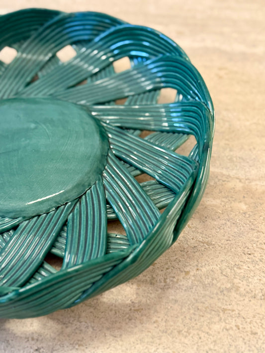 Large Woven Ceramic Dish