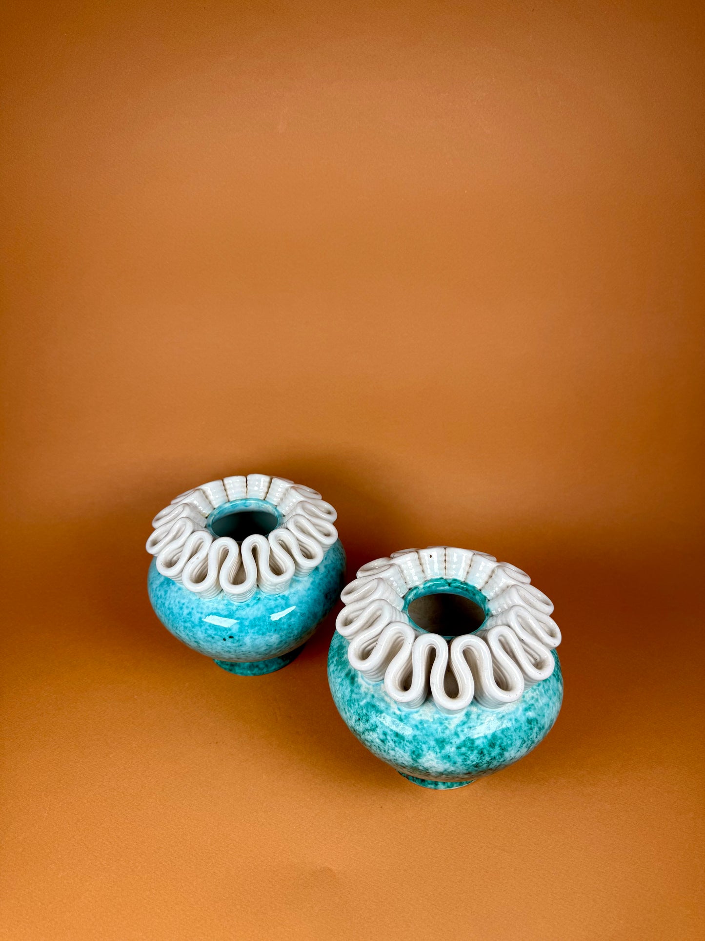 Pair of ceramic vases, Sainte Radegonde, circa 1940