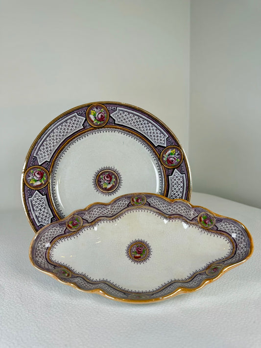 Purple Terre de Fer Dinnerware Set