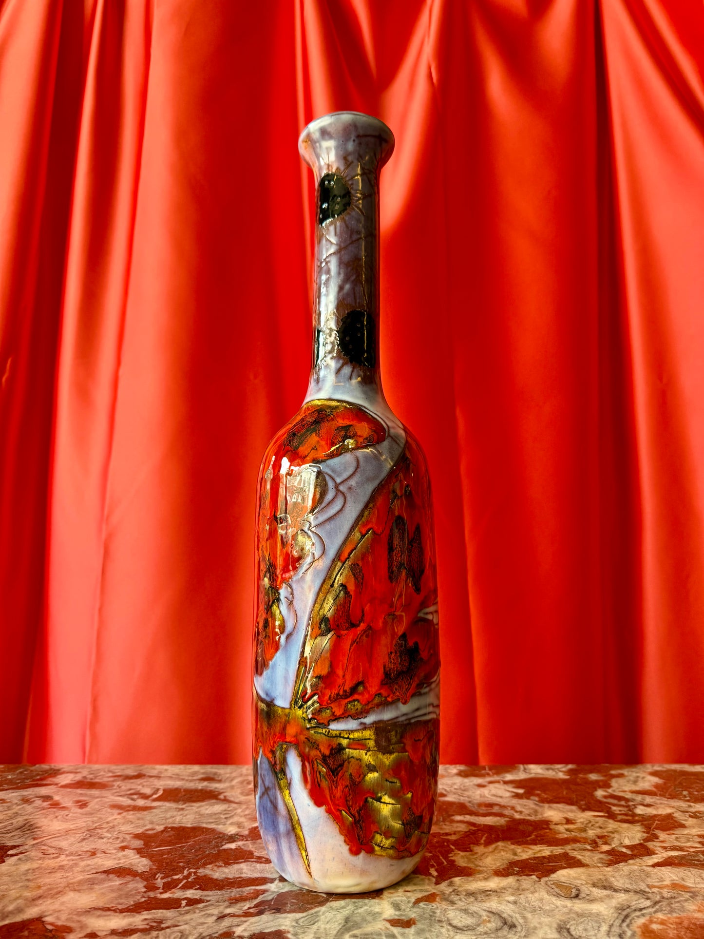 Monumental Ceramic Vase by Monique Brunner, circa 1950s