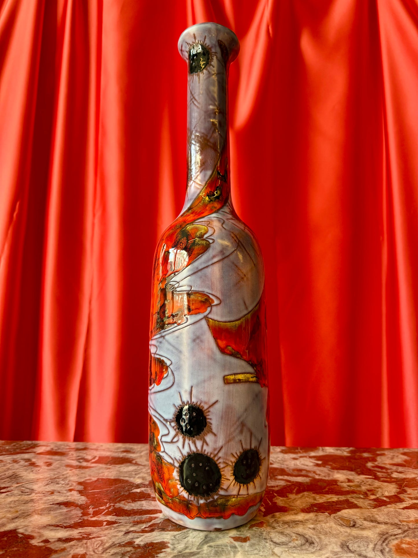 Monumental Ceramic Vase by Monique Brunner, circa 1950s