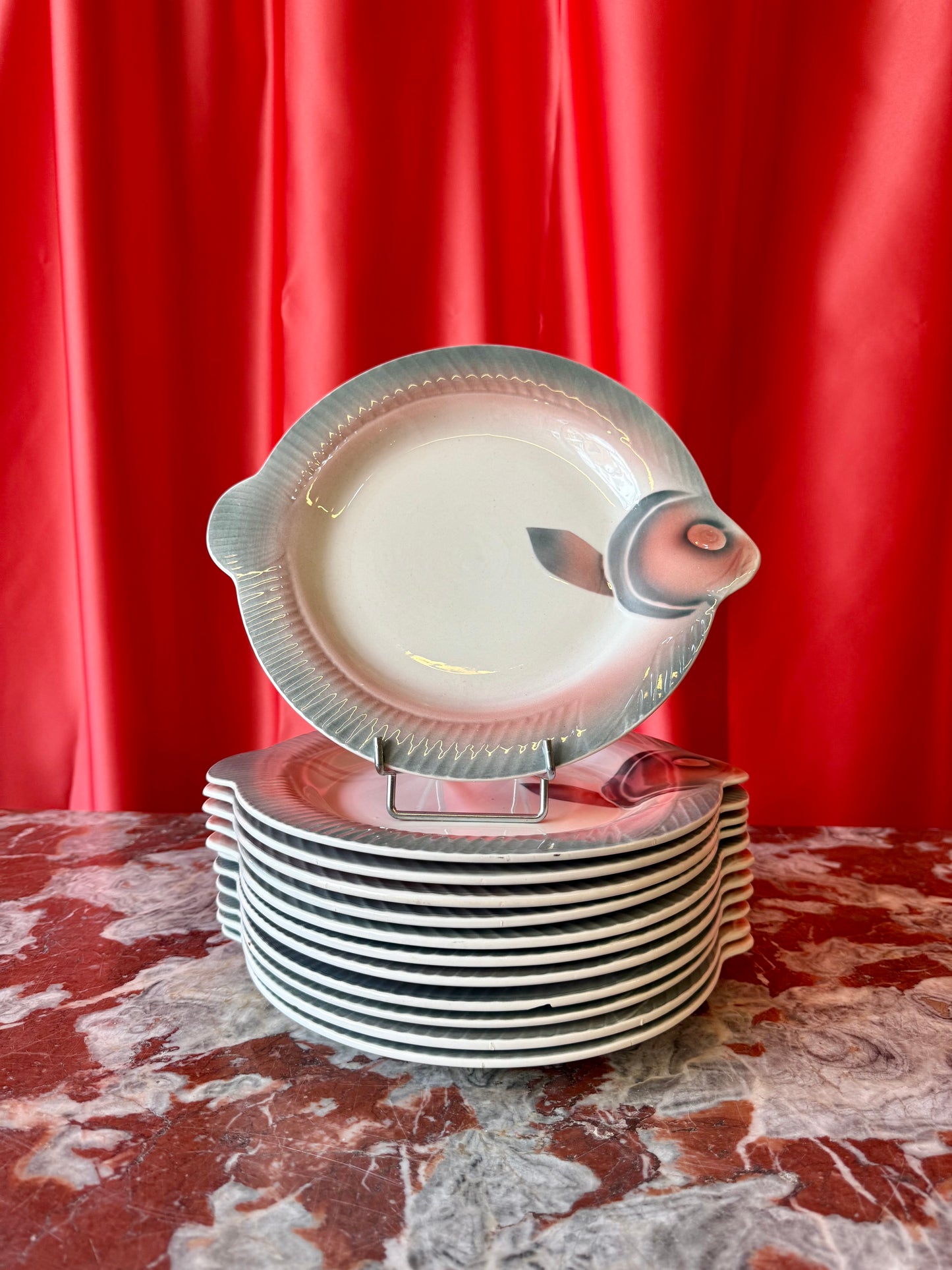 Oigoin Vintage Fish Serving Set, circa 1950s