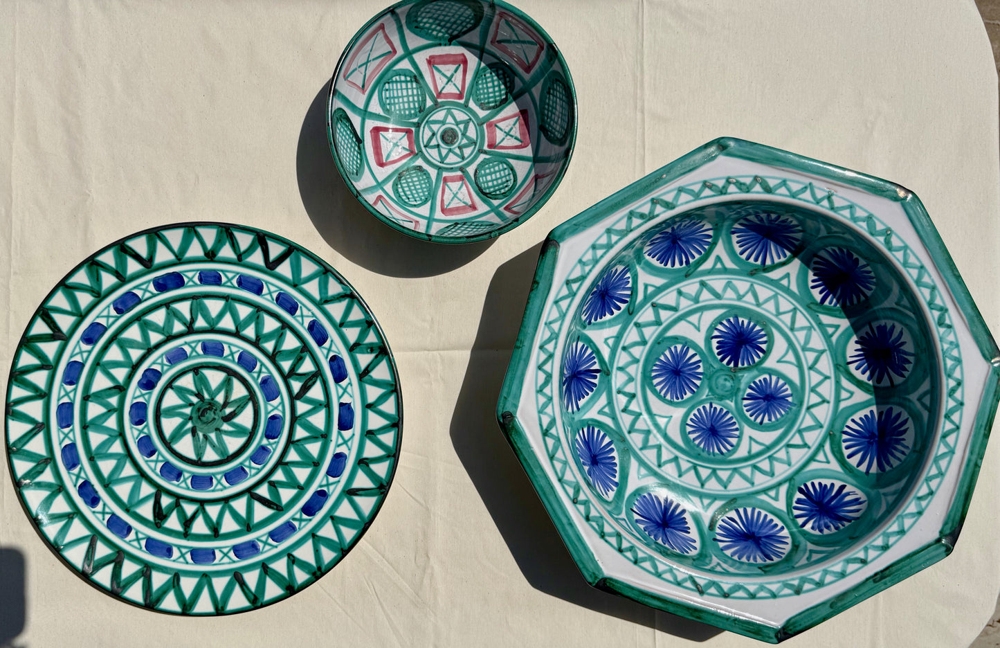 Mid-Century Robert Picault Ceramic Tableware Set, France, circa 1950