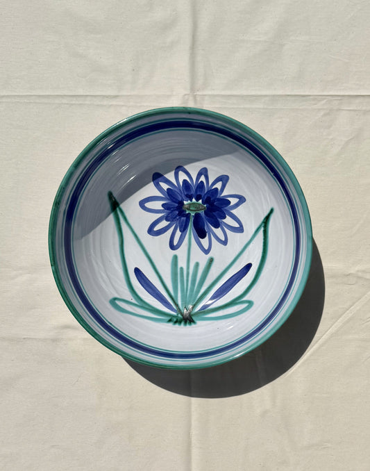 Robert Picault floral bowl, Vallauris, France, circa 1950s