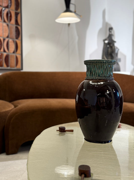 Ceramic Vase, Accolay, circa 1970