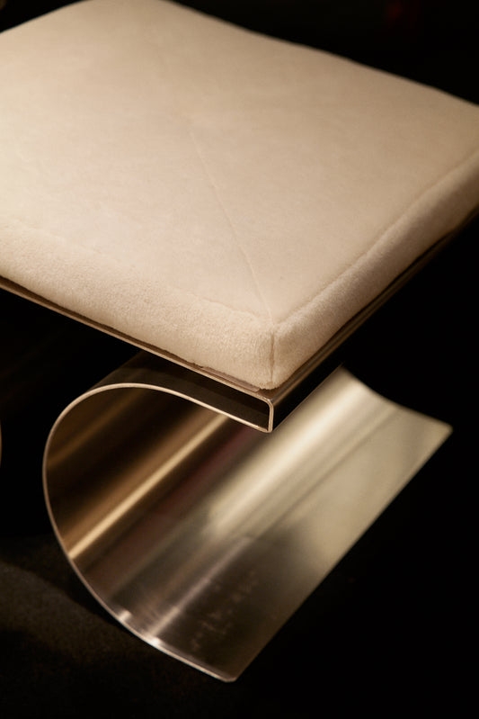 "X" Stool, Michel Boyer, circa 1970s