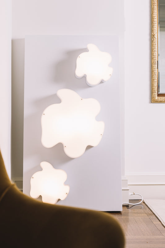 Three Cloud Sconces, Zonca, circa 1980s