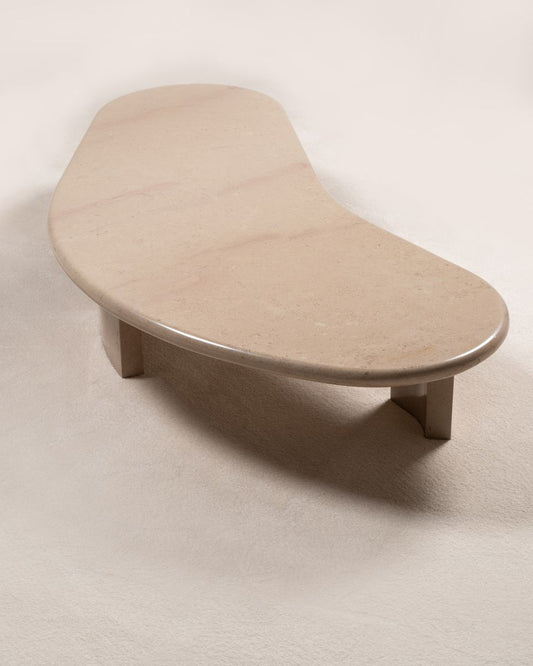 Freeform Travertine Coffee Table, circa 1970s