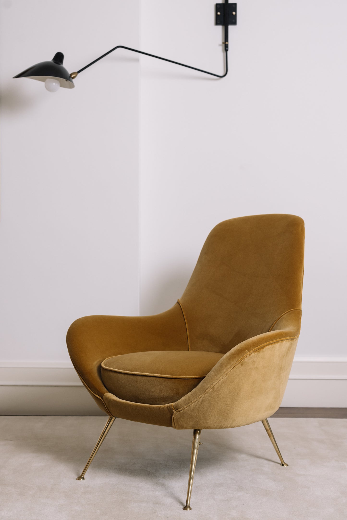 Pair of Italian Armchairs, circa 1950s