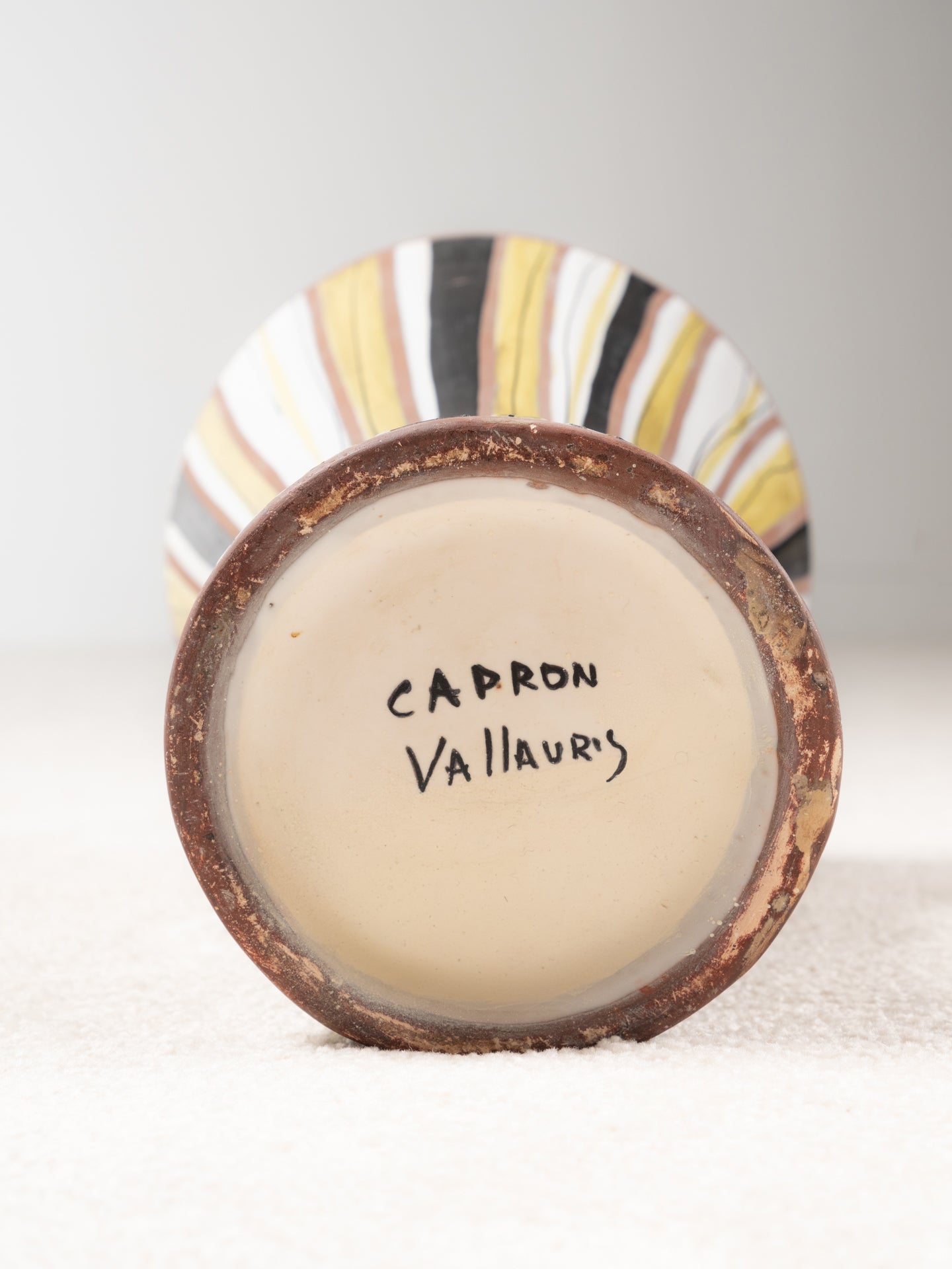 Roger Capron, Polychrome Ceramic Vase, Vallauris, circa 1960s