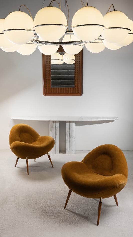 Sculptural Marble Console, circa 1970s