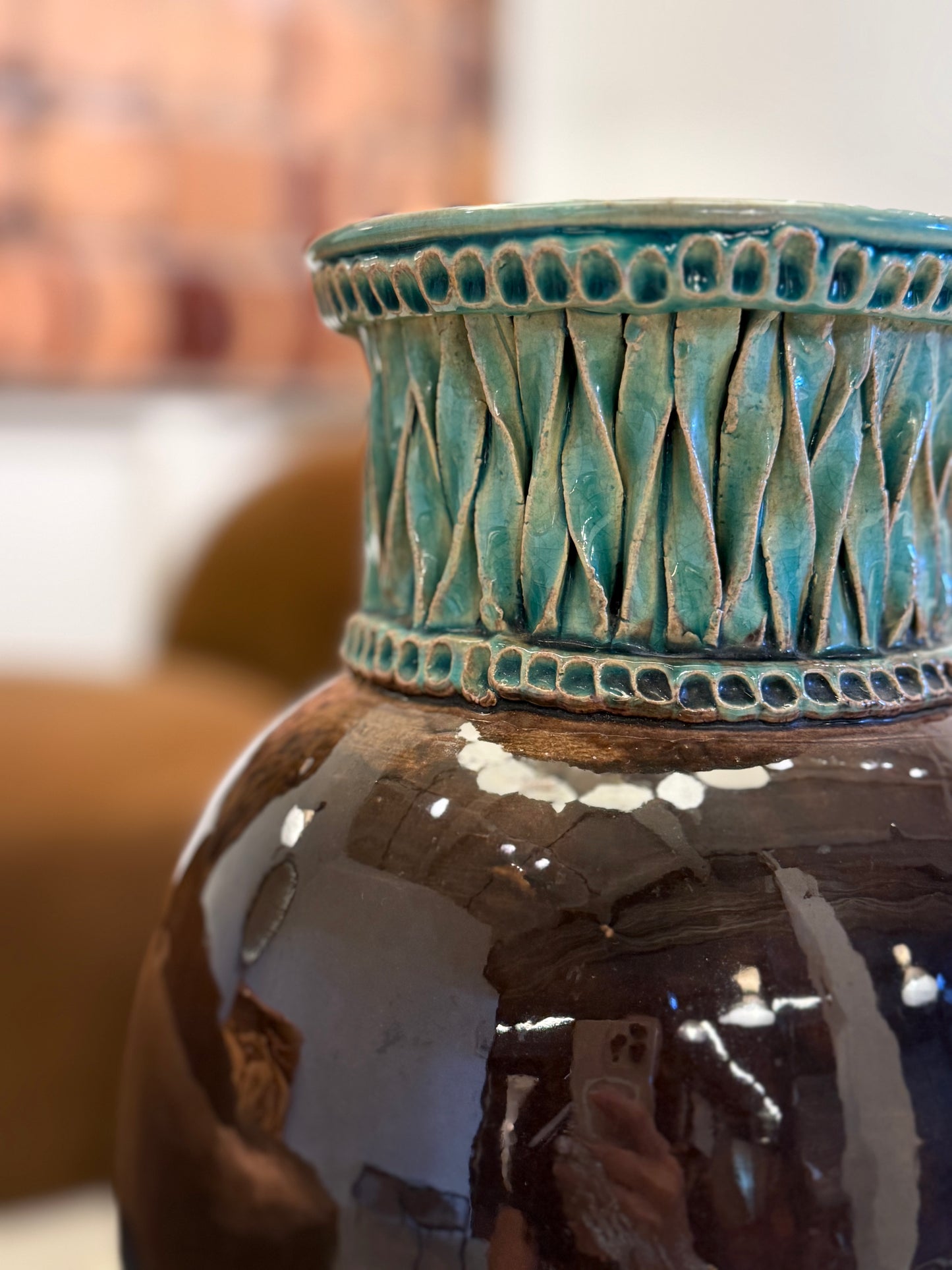 Ceramic Vase, Accolay, circa 1970