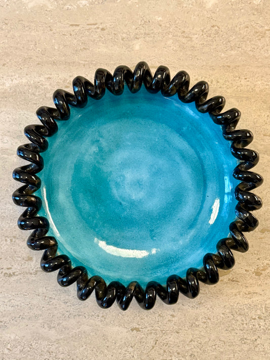 Large Ceramic Plate, Sainte Radegonde, France, circa 1950