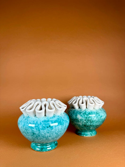 Pair of ceramic vases, Sainte Radegonde, circa 1940