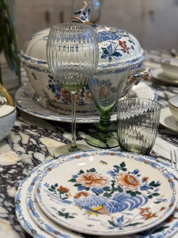 Large French Porcelain Set - Service au Coq