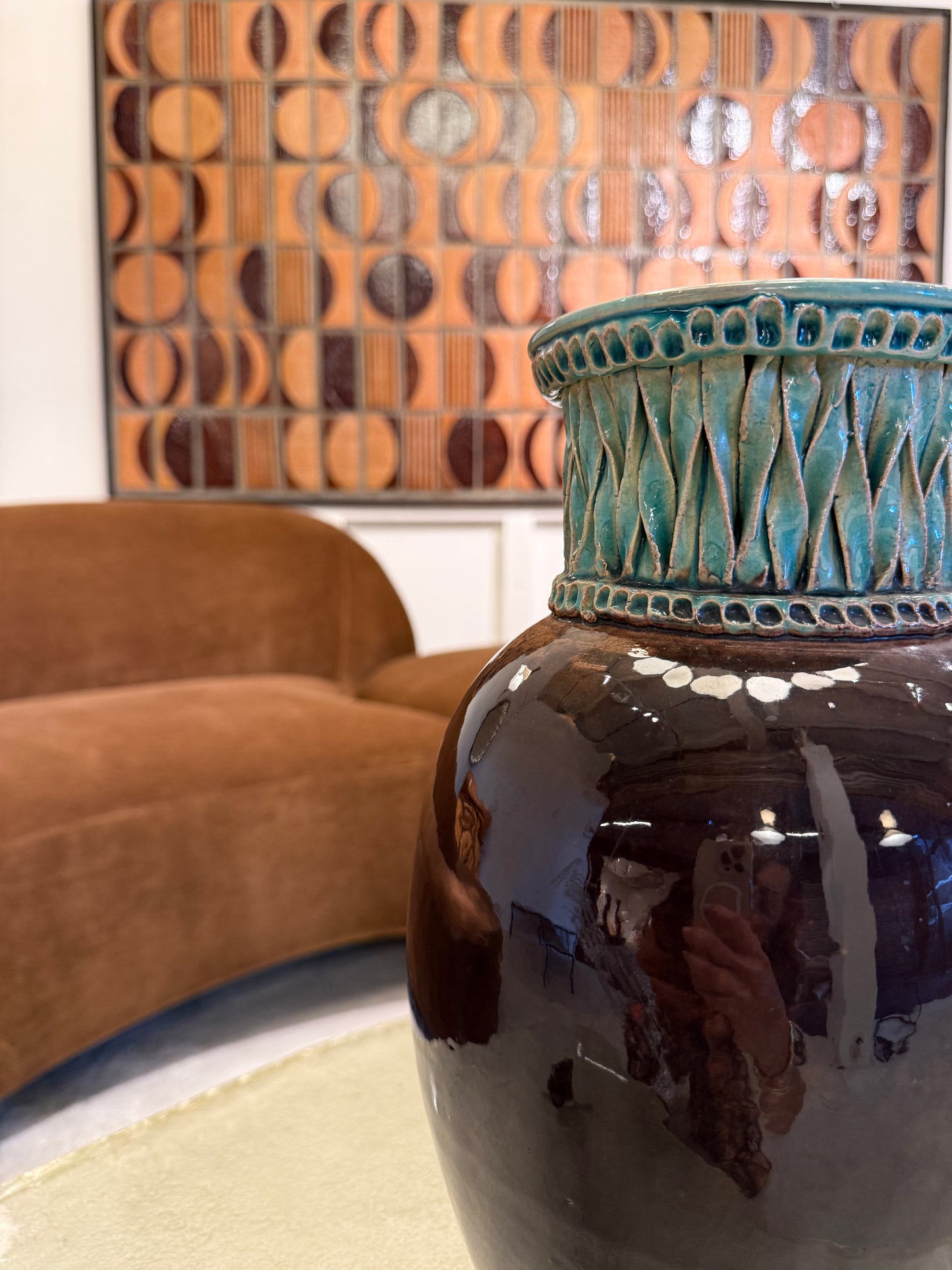 Ceramic Vase, Accolay, circa 1970