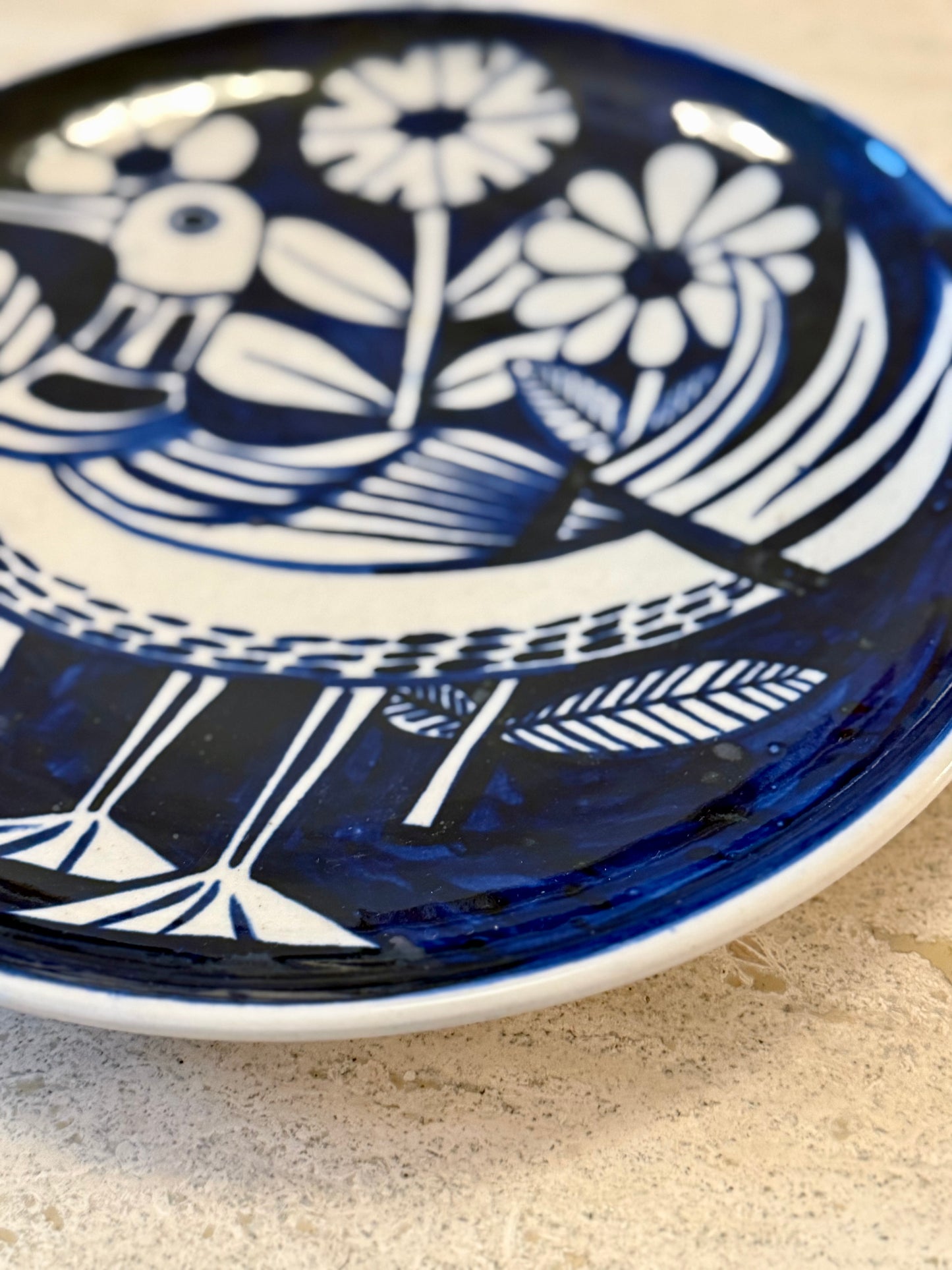 Decorative Ceramic Plate, Robert Picault, circa 1950