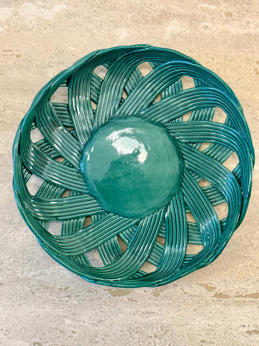 Large Woven Ceramic Dish
