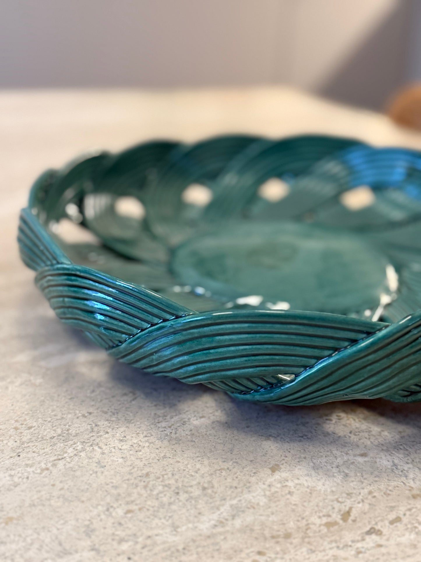 Large Woven Ceramic Dish