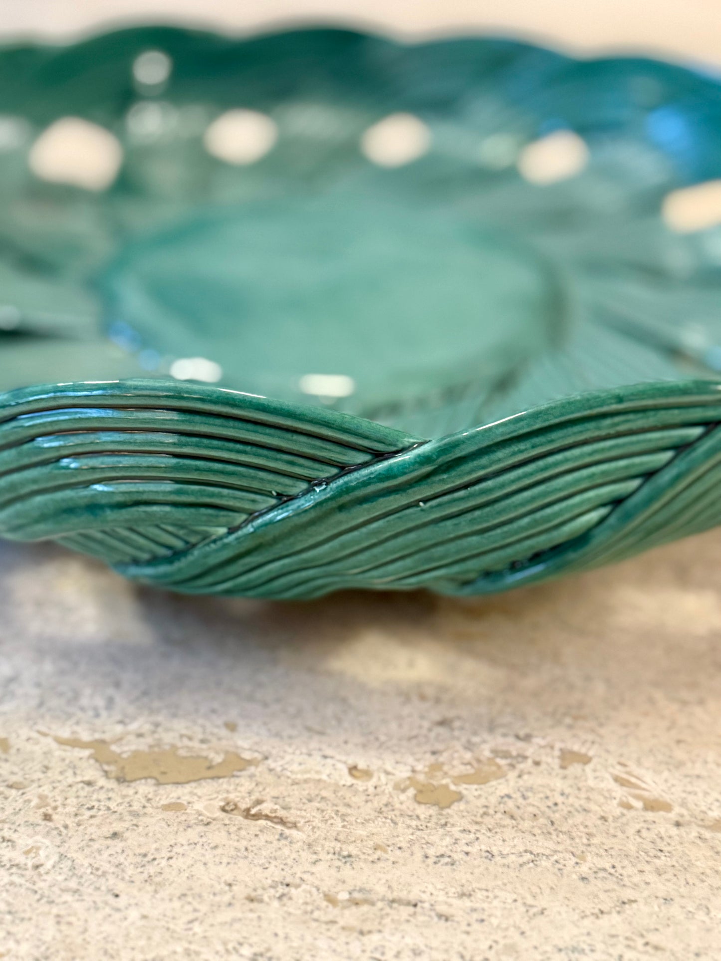 Large Woven Ceramic Dish