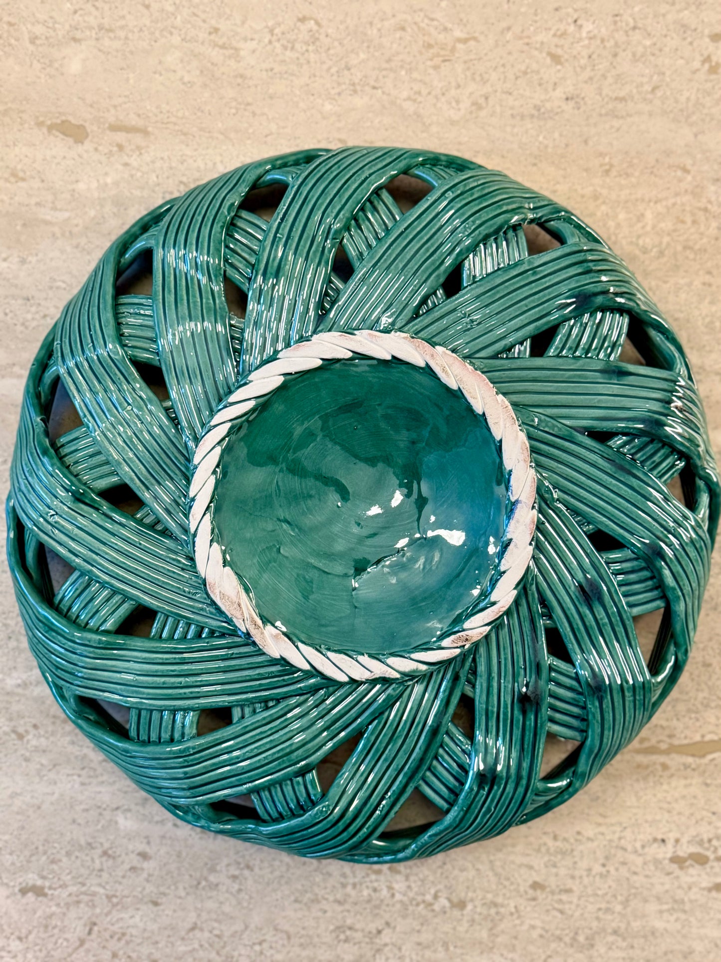 Large Woven Ceramic Dish