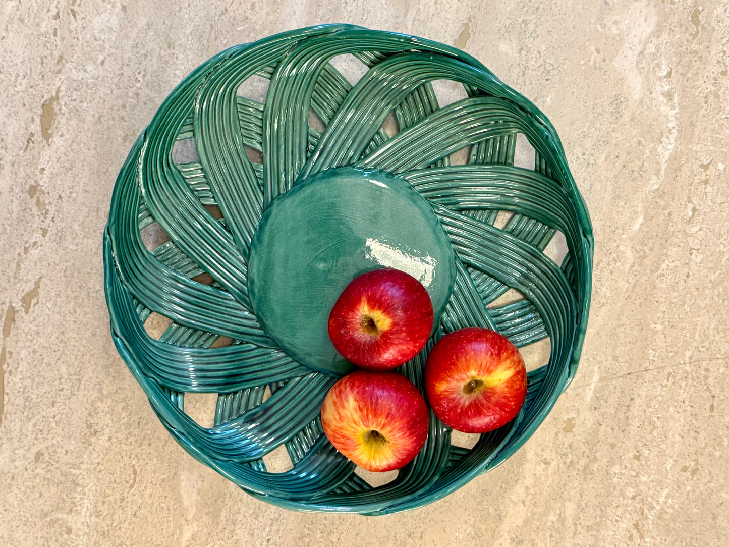 Large Woven Ceramic Dish