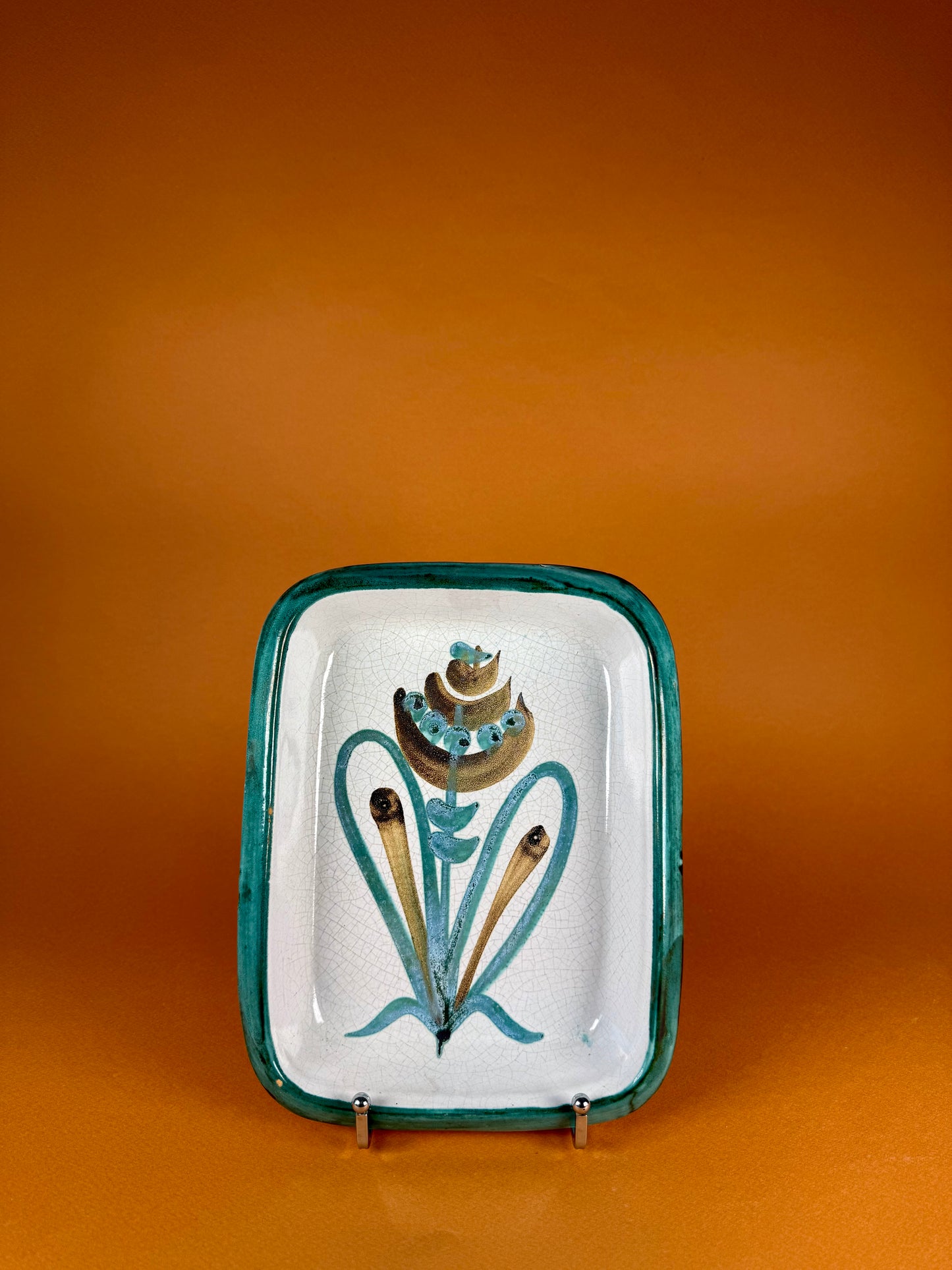 Set of four dishes, Collection “Flowers”, Robert Picault, circa 1950