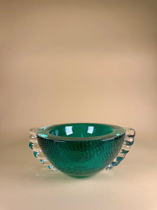 Murano Glass Centerpiece Bowl, Italy, circa 1950