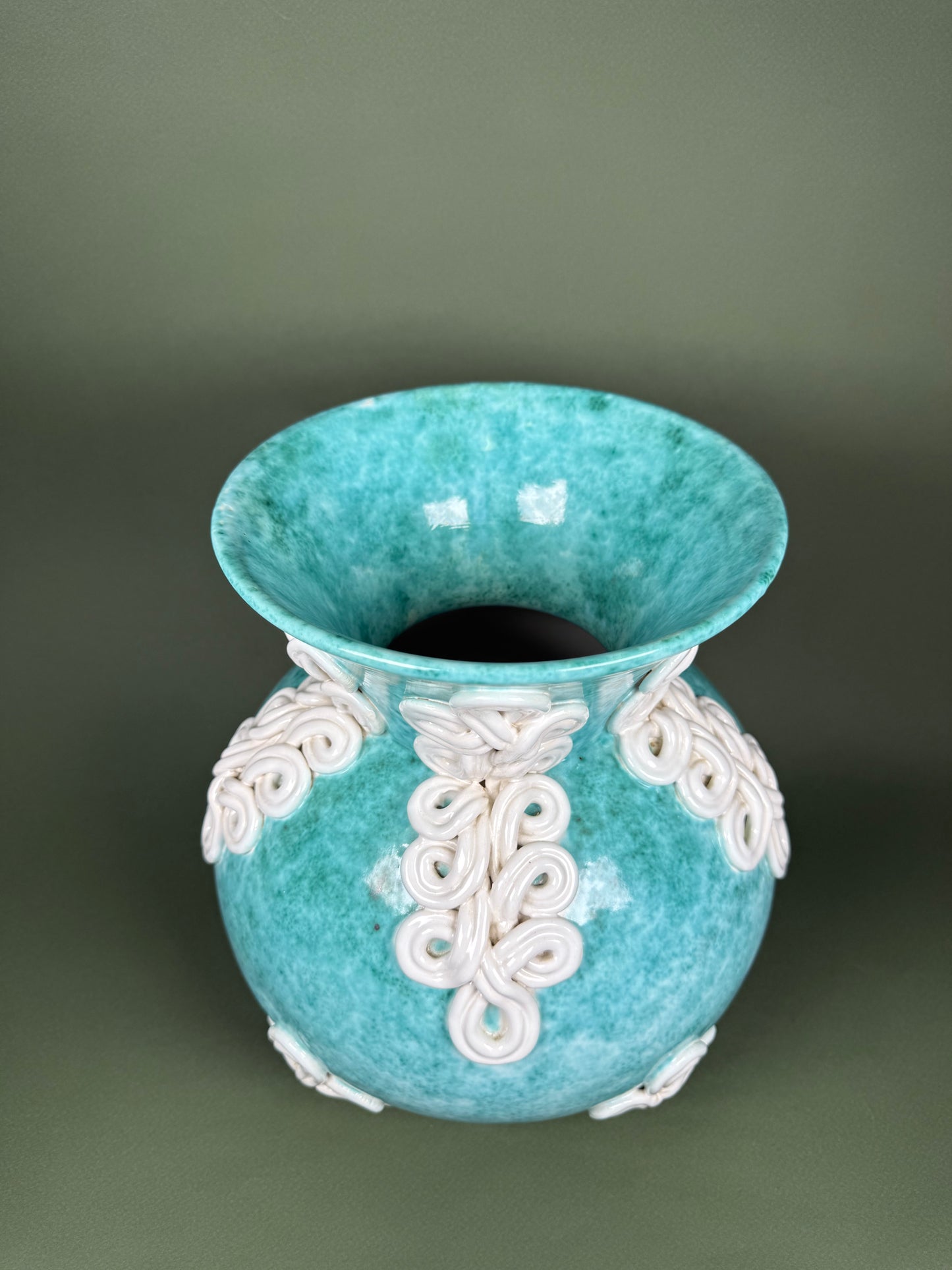 Large ceramic vase, Sainte Radegonde, circa 1940