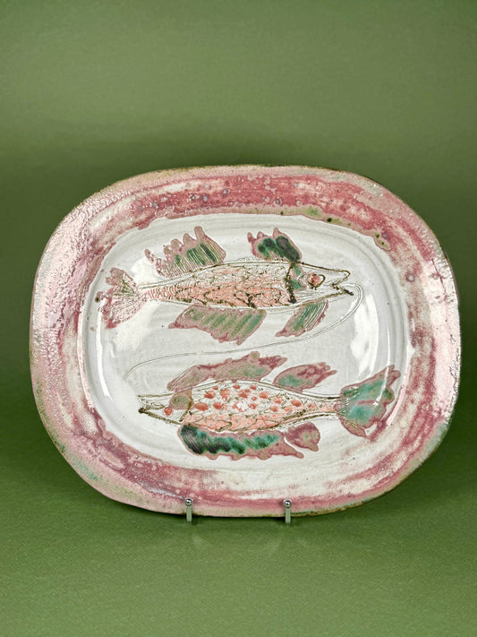 Large Ceramic Platter by Albert Thiry, France