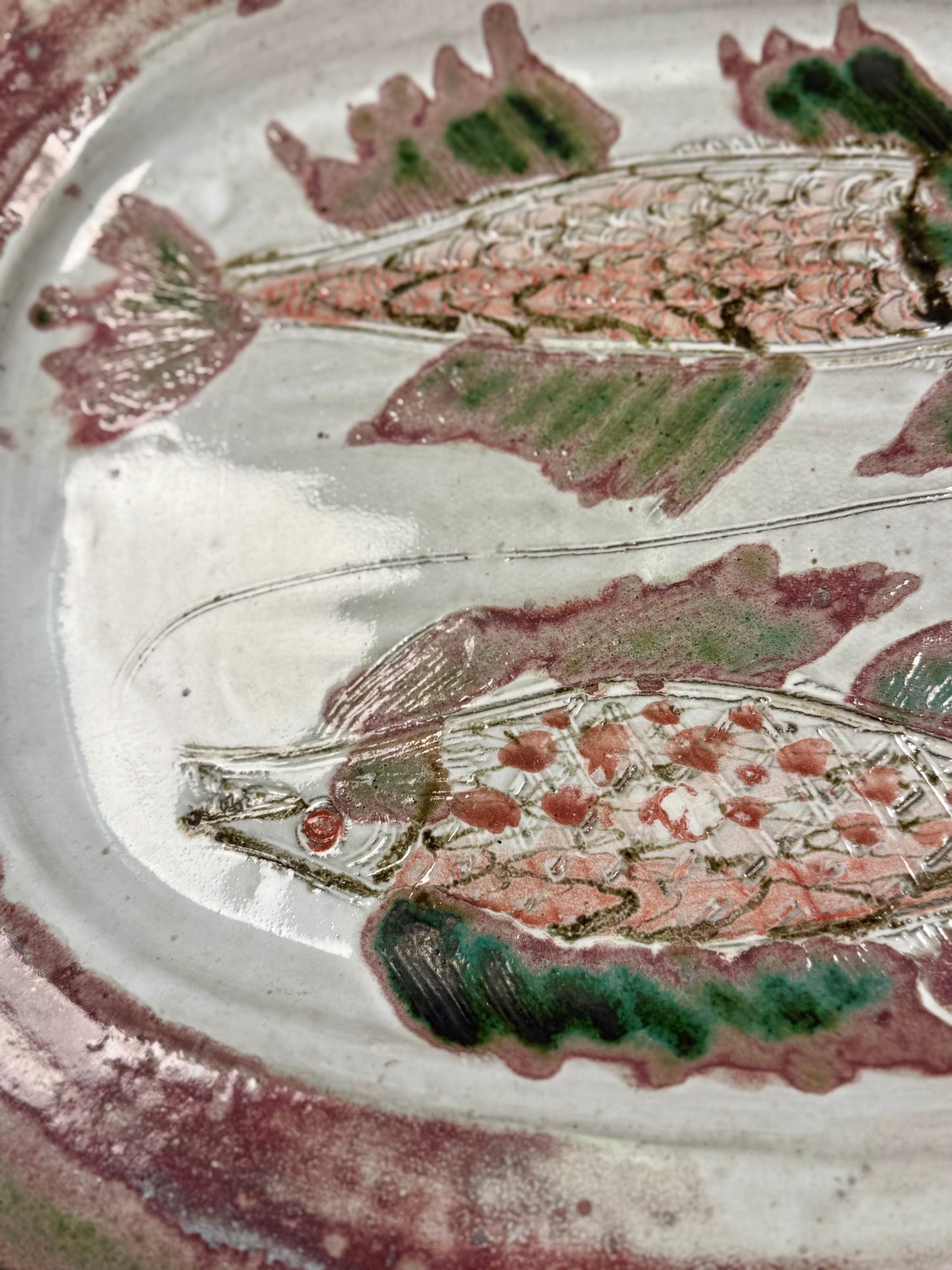 Large Ceramic Platter by Albert Thiry, France