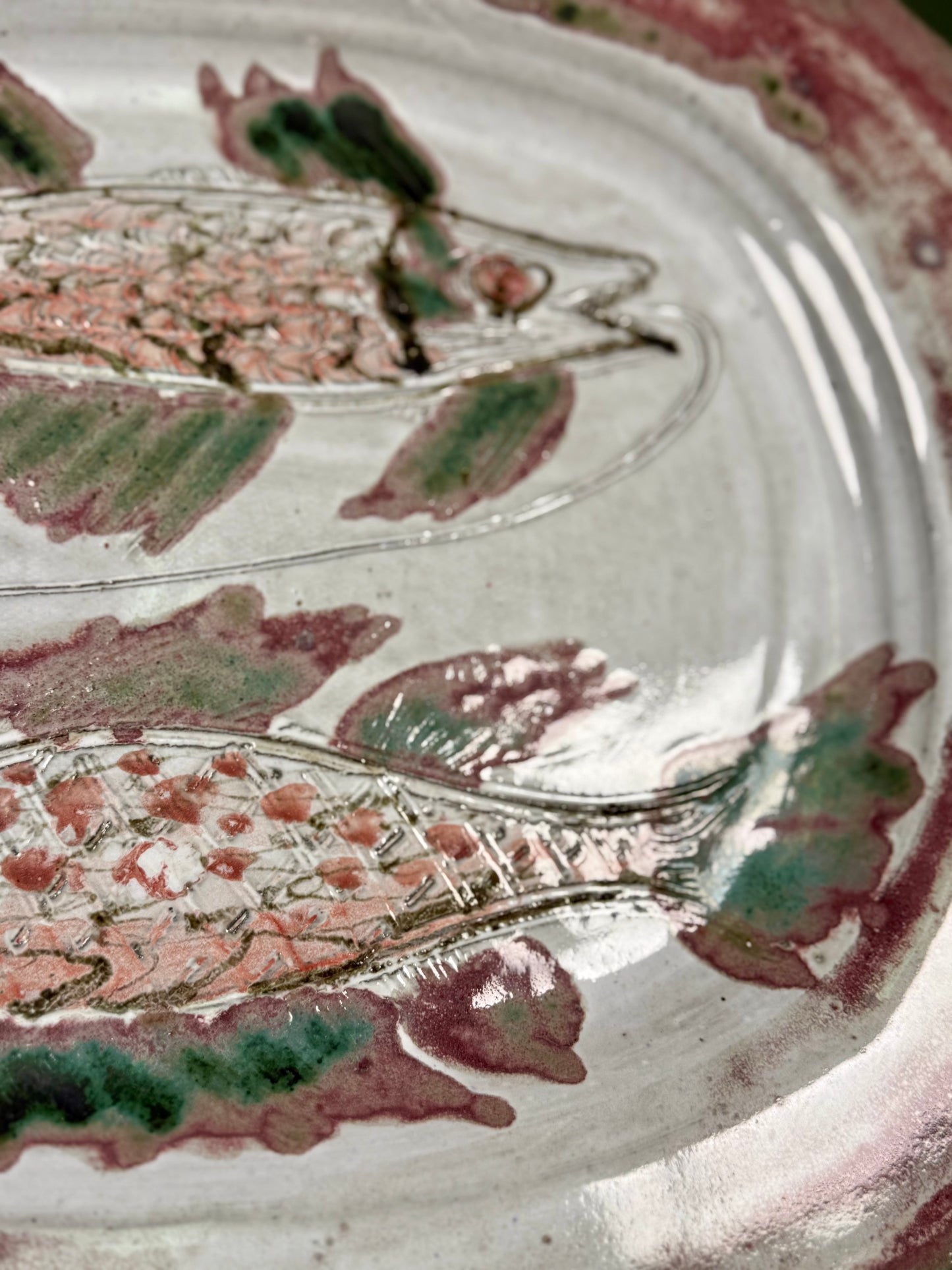 Large Ceramic Platter by Albert Thiry, France