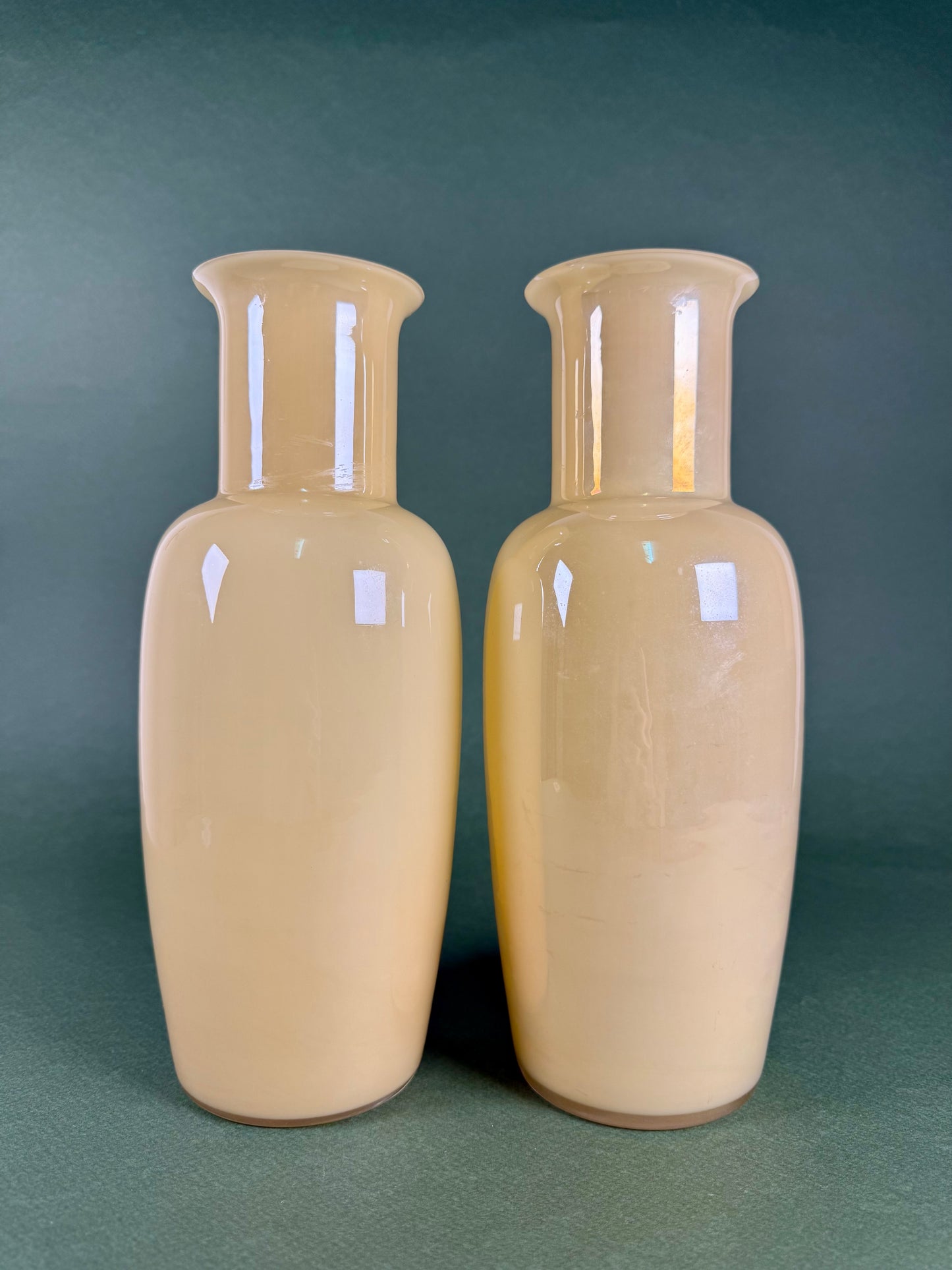 Pair of Vintage Murano Glass Vases, circa 1980