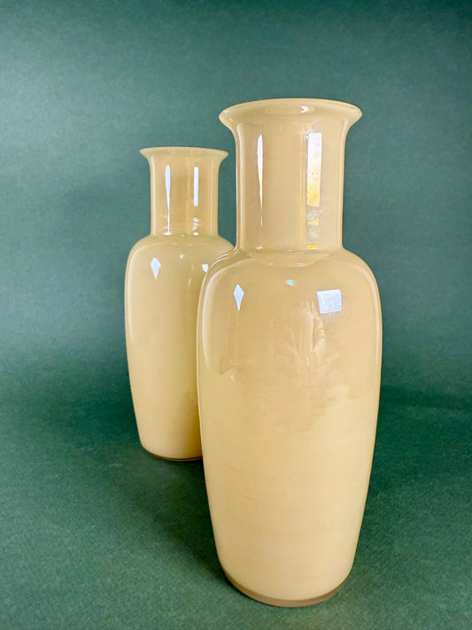 Pair of Vintage Murano Glass Vases, circa 1980