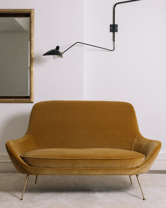 Two Seater Italian Sofa, circa 1950s