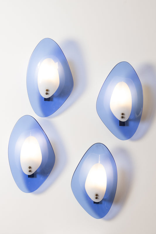 Four Murano Glass Sconces, circa 1960s