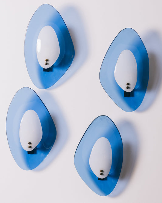 Four Murano Glass Sconces, circa 1960s