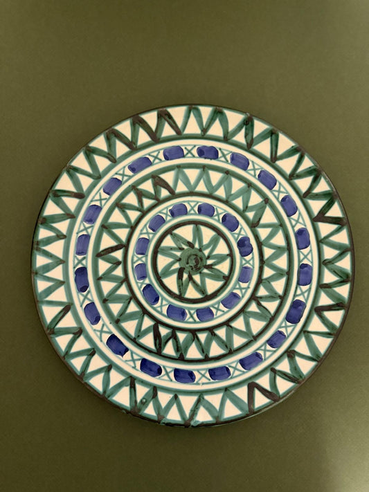 Robert Picault Round Ceramic Plate, France, circa 1950