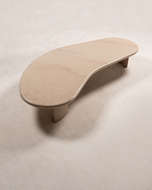 Freeform Travertine Coffee Table, circa 1970s