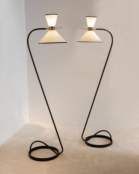 Maison Lunel, Pair of Floor Lamps, circa 1950s