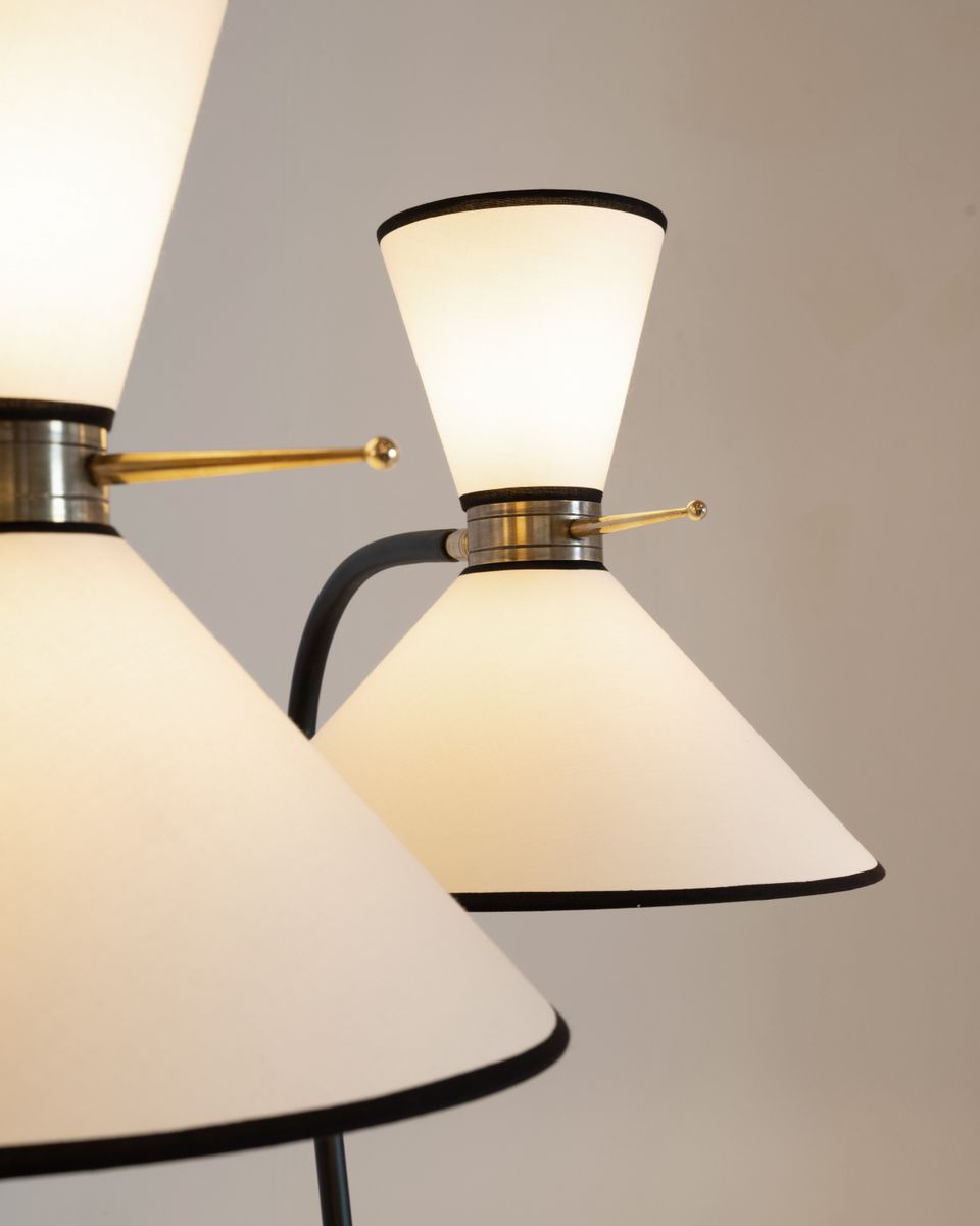 Maison Lunel, Pair of Floor Lamps, circa 1950s